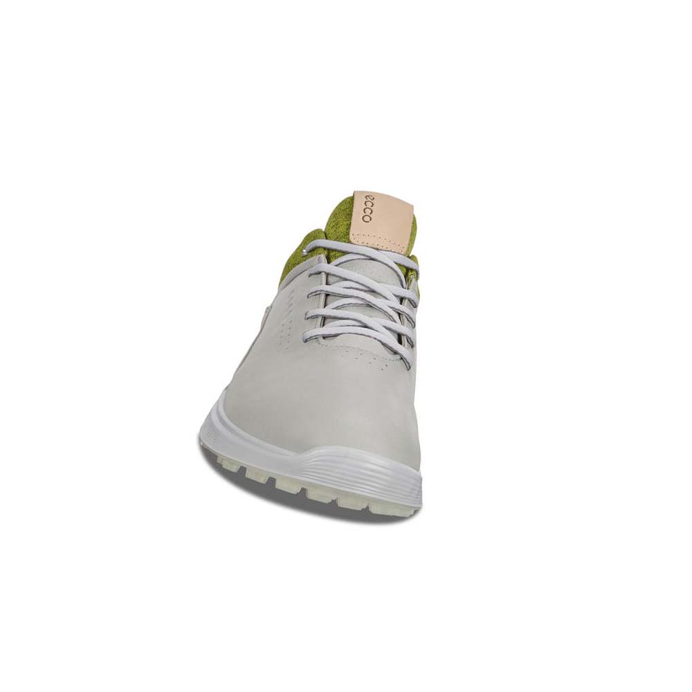 Men's Ecco S-three Spikeless Golf Shoes Beige | USA 556EBC